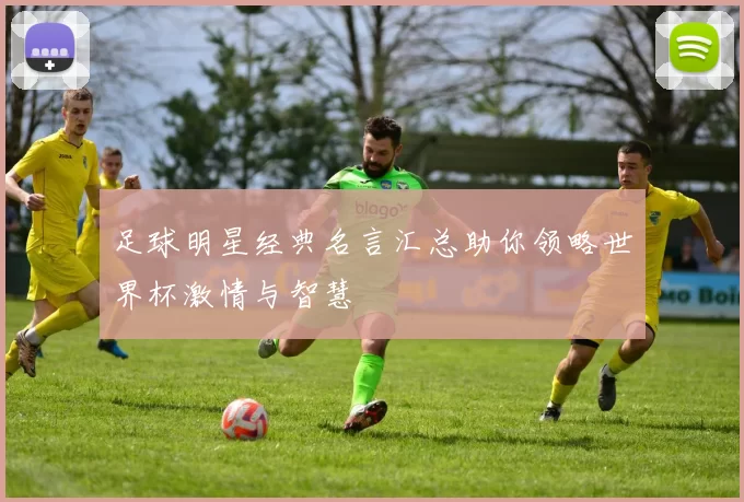 足球明星经典名言汇总助你领略世界杯激情与智慧